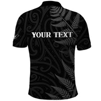Personalised New Zealand Chur Bro Polo Shirt Maori Koru With Silver Fern