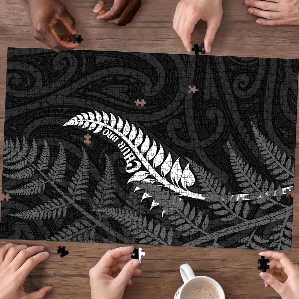 New Zealand Chur Bro Puzzle Maori Koru With Silver Fern