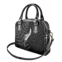 New Zealand Chur Bro Shoulder Handbag Maori Koru With Silver Fern