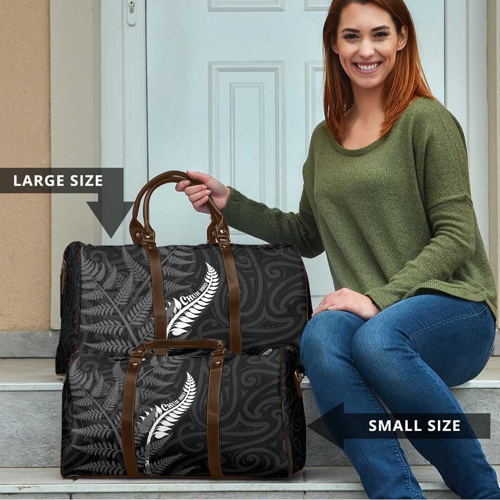 New Zealand Chur Bro Travel Bag Maori Koru With Silver Fern
