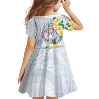 Northern Mariana Islands Chamorro Family Matching Tank Maxi Dress and Hawaiian Shirt Plumeria Curves Style White Version LT05 - Polynesian Pride