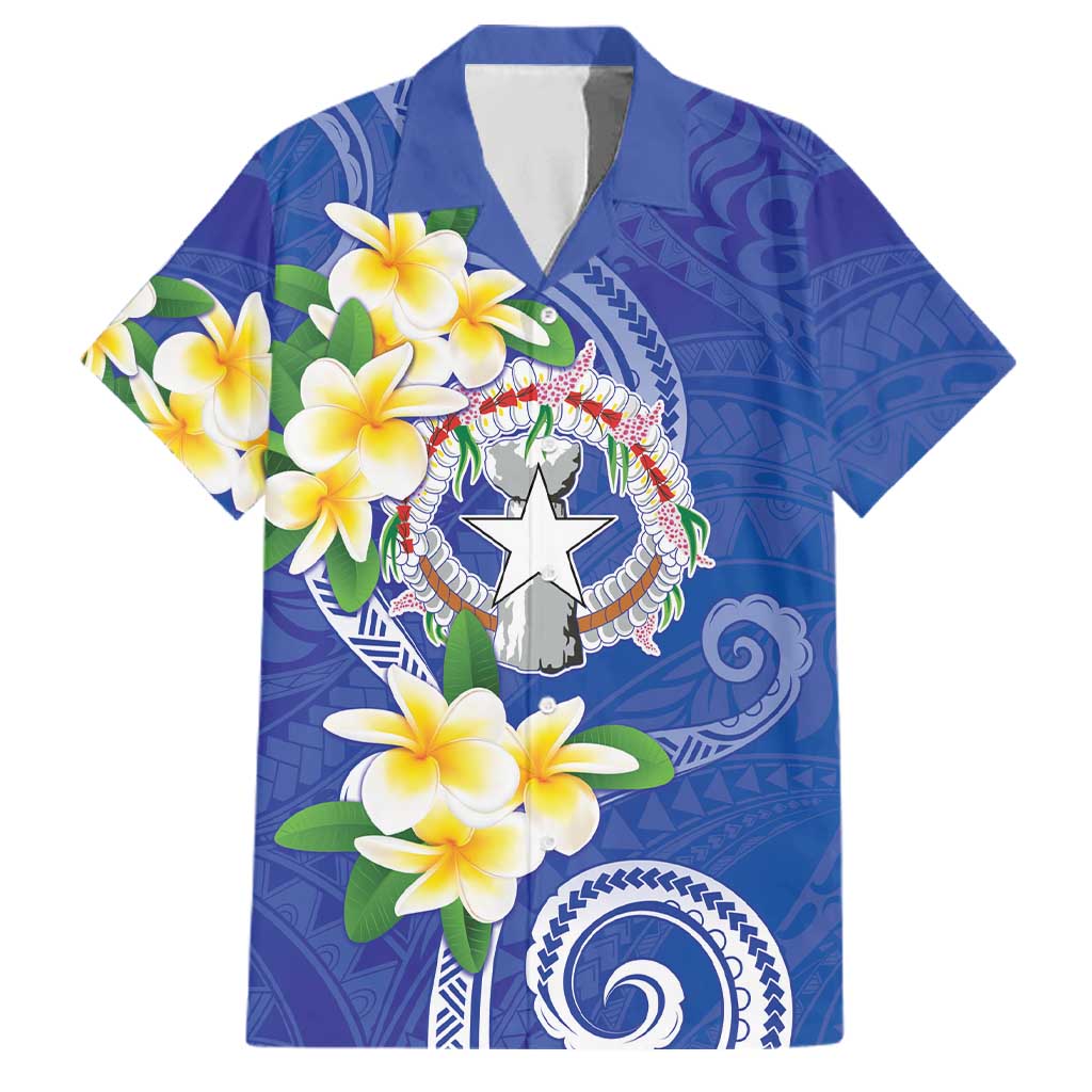 Northern Mariana Islands Chamorro Family Matching Off Shoulder Short Dress and Hawaiian Shirt Plumeria Curves Style Navy Version LT05 Dad's Shirt - Short Sleeve Navy - Polynesian Pride
