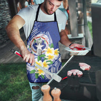 Northern Mariana Islands Apron Polynesian Pattern With Frangipani