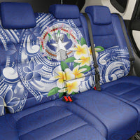 Northern Mariana Islands Back Car Seat Cover Polynesian Pattern With Frangipani