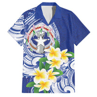Northern Mariana Islands Family Matching Mermaid Dress and Hawaiian Shirt Polynesian Pattern With Frangipani