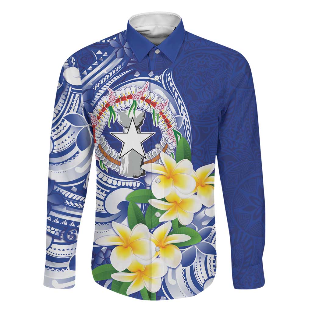Northern Mariana Islands Family Matching Off Shoulder Short Dress and Hawaiian Shirt Polynesian Pattern With Frangipani