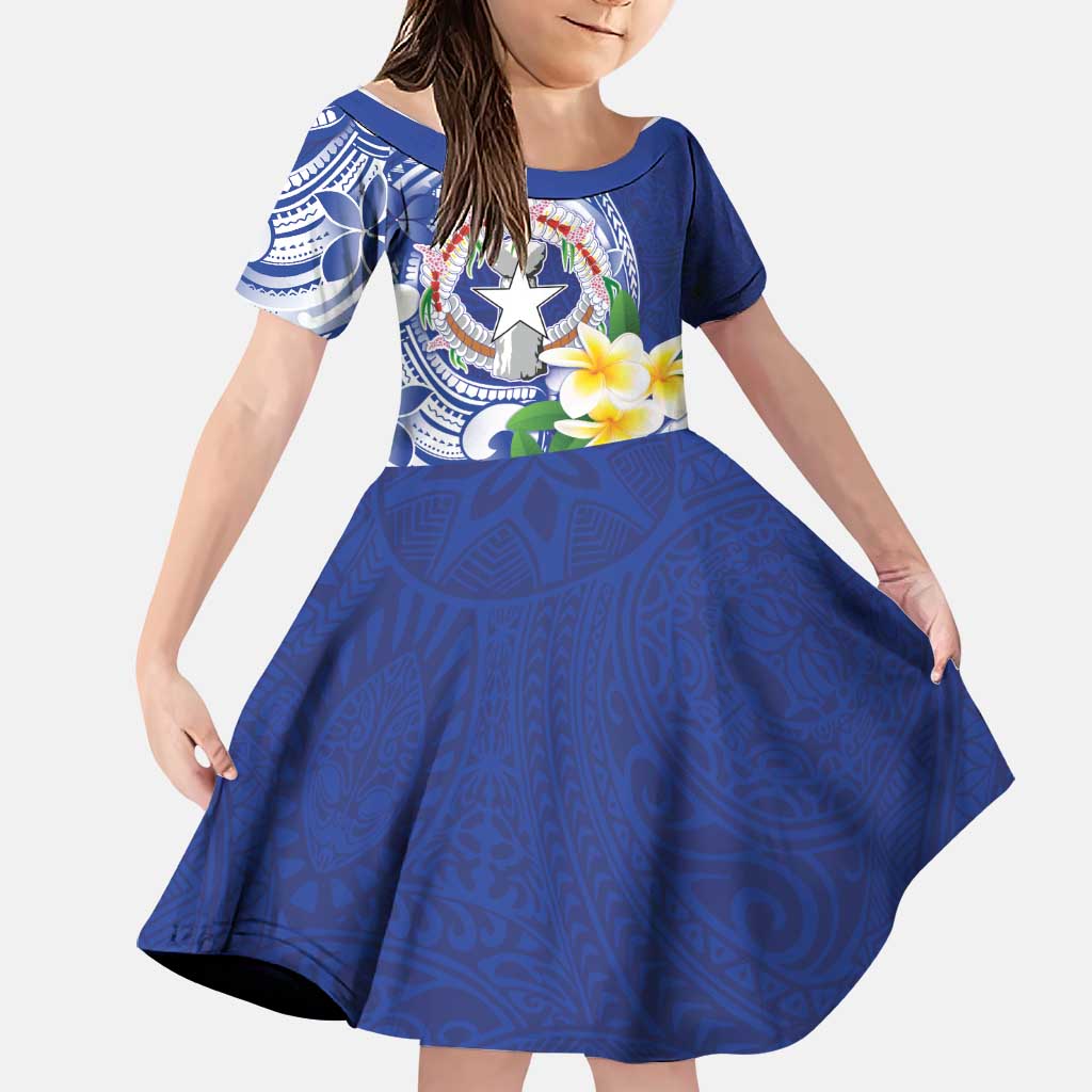 Northern Mariana Islands Family Matching Summer Maxi Dress and Hawaiian Shirt Polynesian Pattern With Frangipani