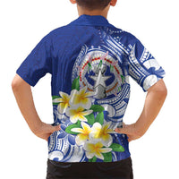 Northern Mariana Islands Hawaiian Shirt Polynesian Pattern With Frangipani