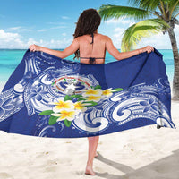 Northern Mariana Islands Sarong Polynesian Pattern With Frangipani