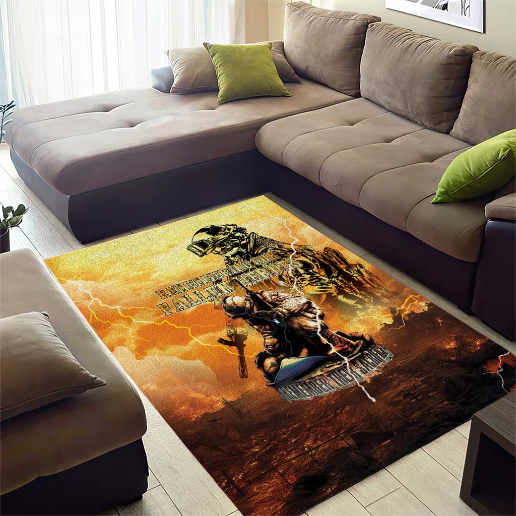 Hawaii Memorial Day Area Rug Remember Their Sacrifice