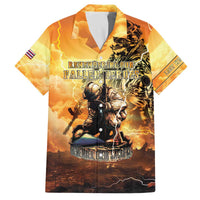 Hawaii Memorial Day Family Matching Off The Shoulder Long Sleeve Dress and Hawaiian Shirt Remember Their Sacrifice LT05 Dad's Shirt - Short Sleeve Yellow - Polynesian Pride
