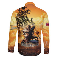 Hawaii Memorial Day Family Matching Off The Shoulder Long Sleeve Dress and Hawaiian Shirt Remember Their Sacrifice LT05 - Polynesian Pride