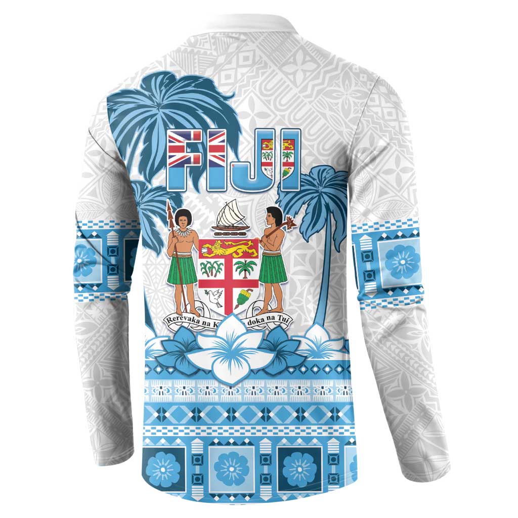 Fiji 679 Constitution Day Button Sweatshirt Fijian Tapa Pattern