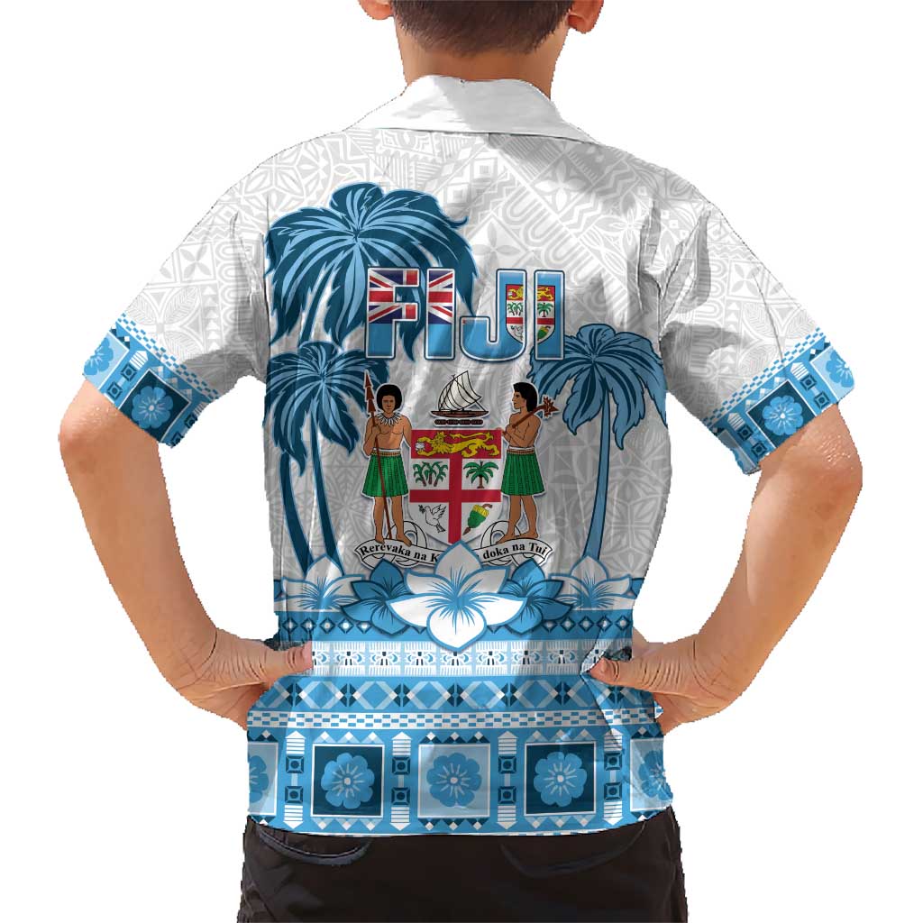 Fiji 679 Constitution Day Kid Hawaiian Shirt Fijian Tapa Pattern