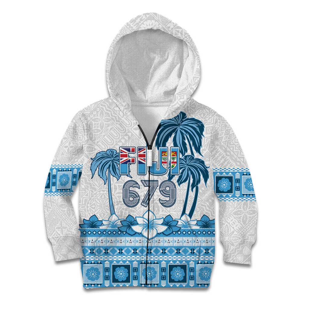 Fiji 679 Constitution Day Kid Hoodie Fijian Tapa Pattern