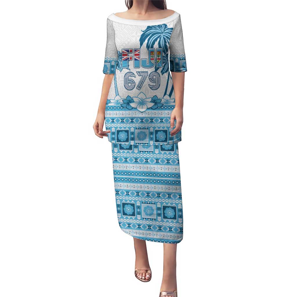 Fiji 679 Constitution Day Puletasi Fijian Tapa Pattern