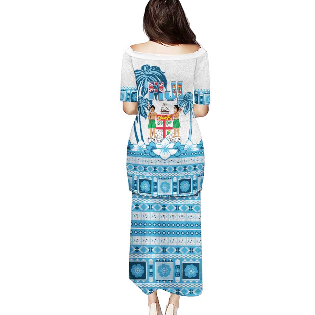 Fiji 679 Constitution Day Puletasi Fijian Tapa Pattern