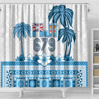 Fiji 679 Constitution Day Shower Curtain Fijian Tapa Pattern