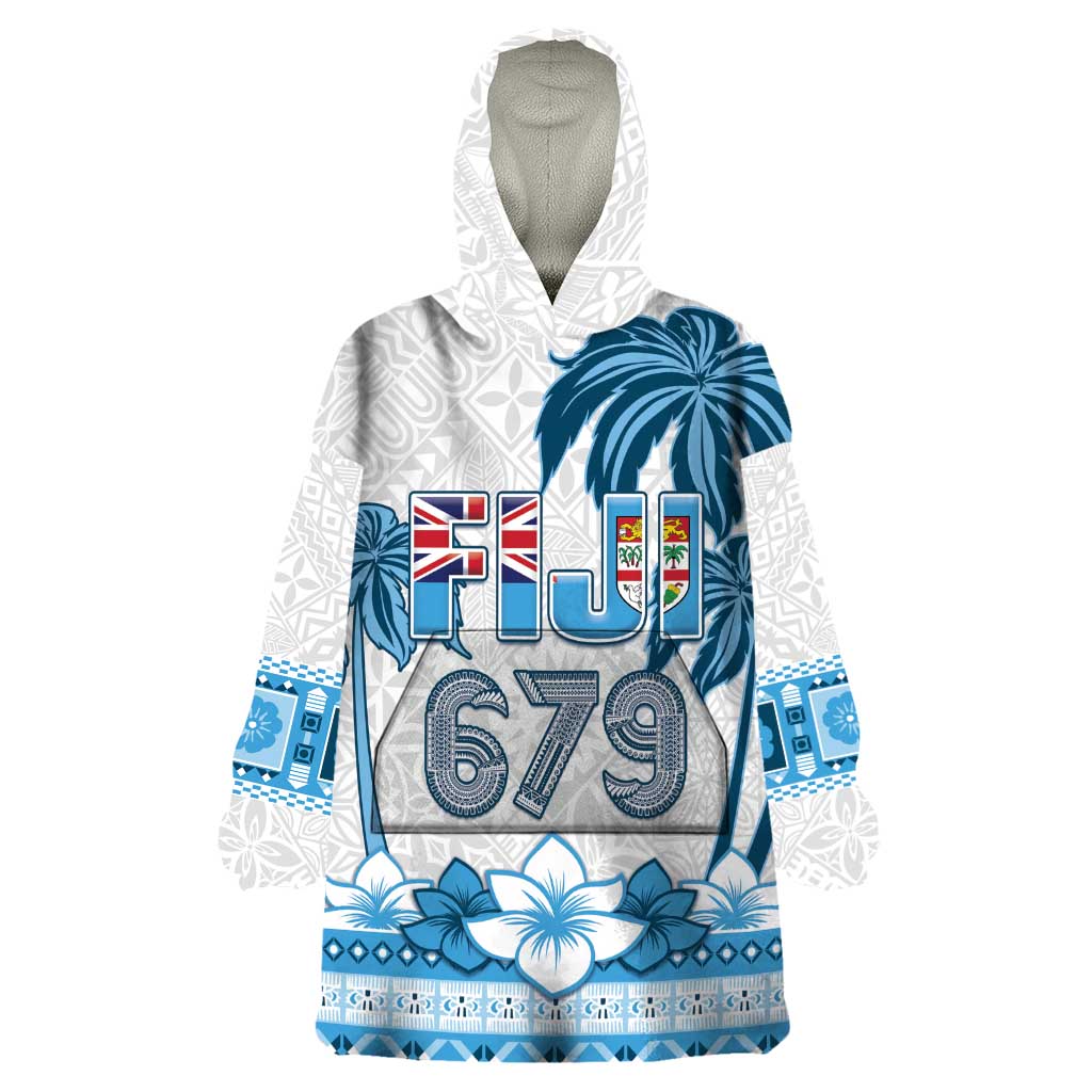 Fiji 679 Constitution Day Wearable Blanket Hoodie Fijian Tapa Pattern