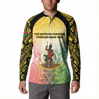 Vanuatu Independence Day Button Sweatshirt The Untouched Paradise