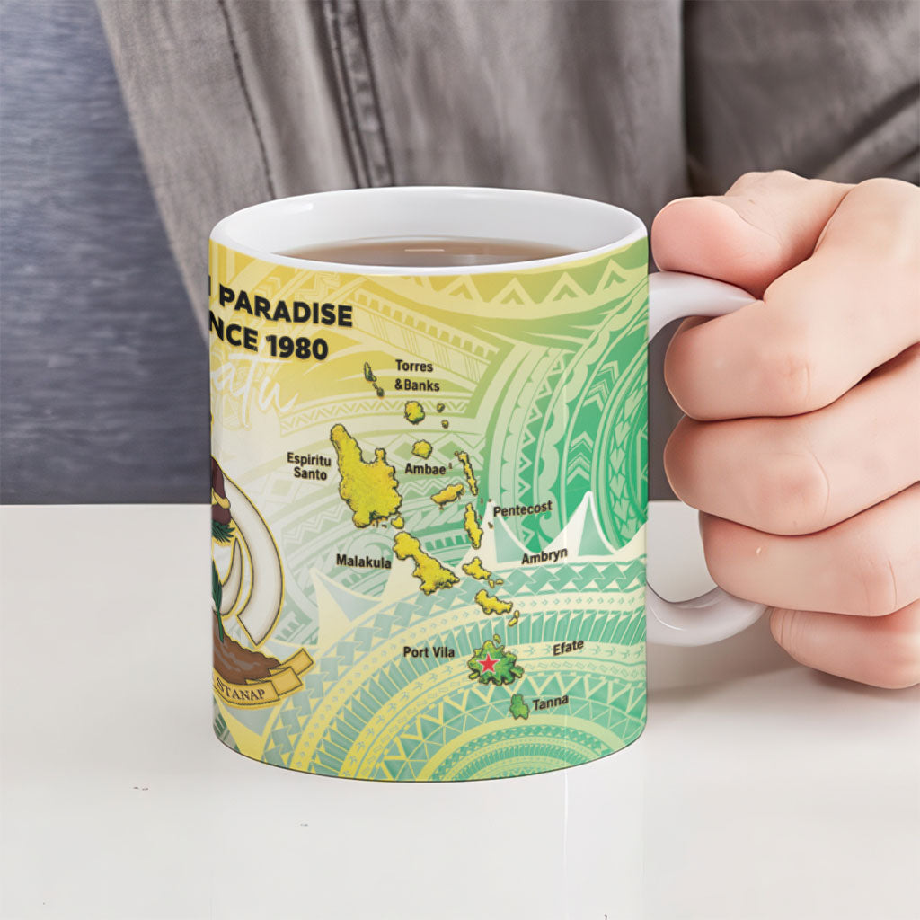 Vanuatu Independence Day Ceramic Mug The Untouched Paradise