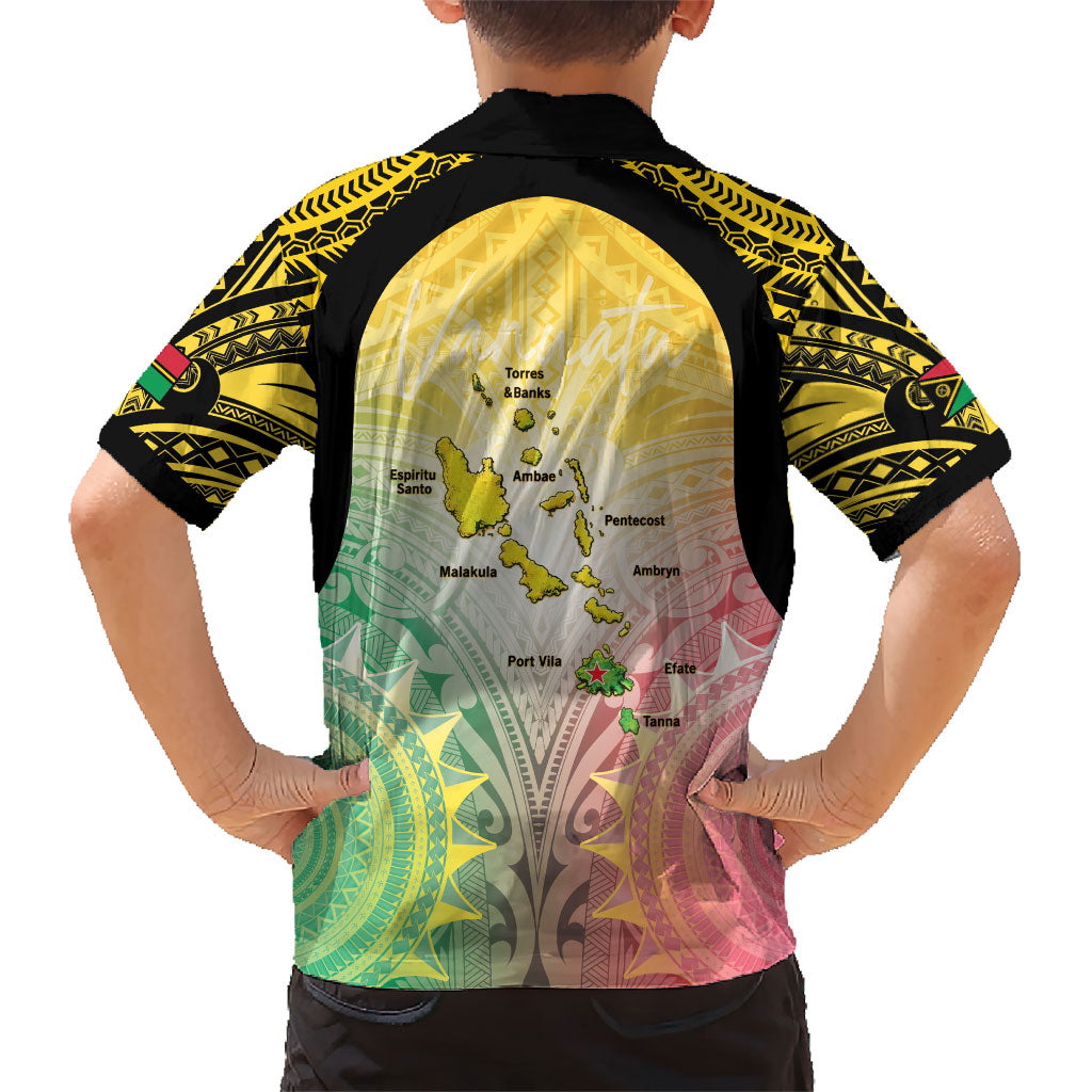 Vanuatu Independence Day Family Matching Puletasi and Hawaiian Shirt The Untouched Paradise