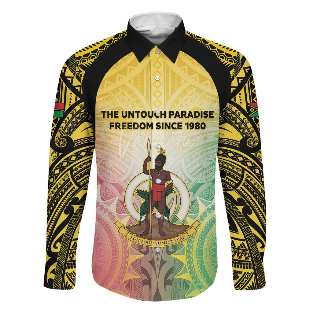 Vanuatu Independence Day Family Matching Puletasi and Hawaiian Shirt The Untouched Paradise
