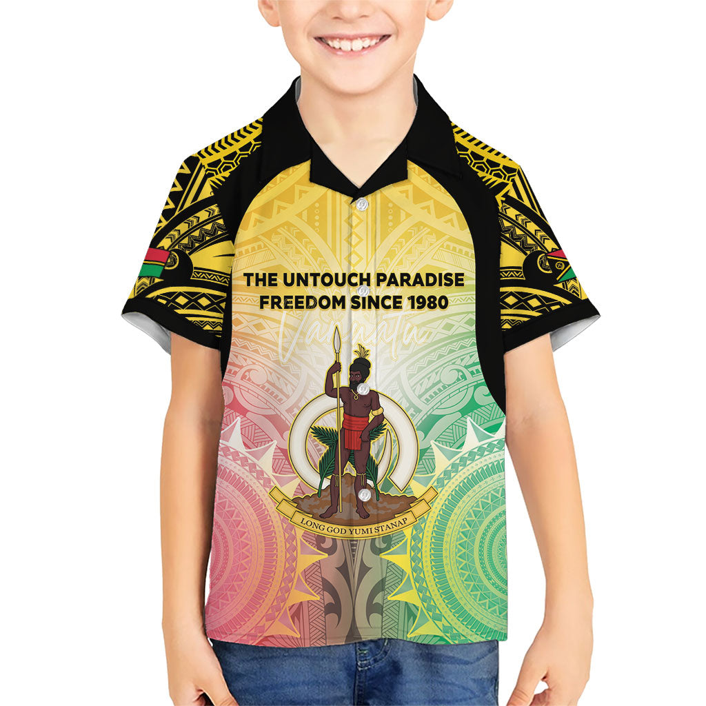Vanuatu Independence Day Family Matching Summer Maxi Dress and Hawaiian Shirt The Untouched Paradise