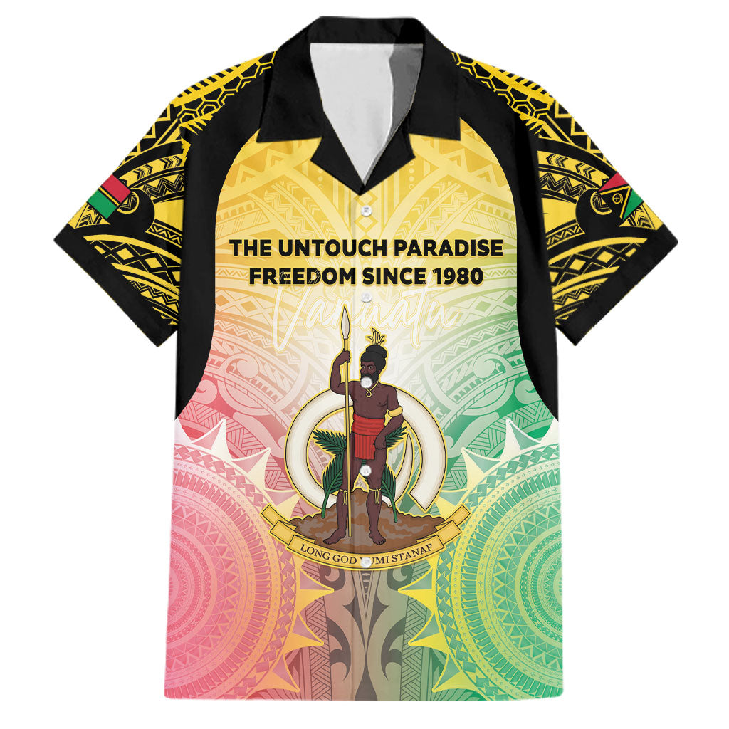 Vanuatu Independence Day Family Matching Tank Maxi Dress and Hawaiian Shirt The Untouched Paradise