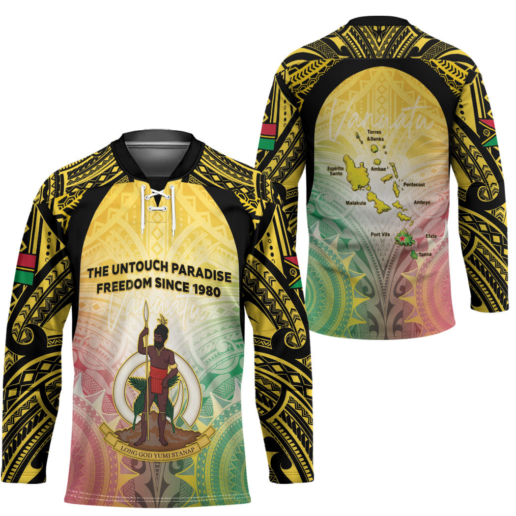 Vanuatu Independence Day Hockey Jersey The Untouched Paradise