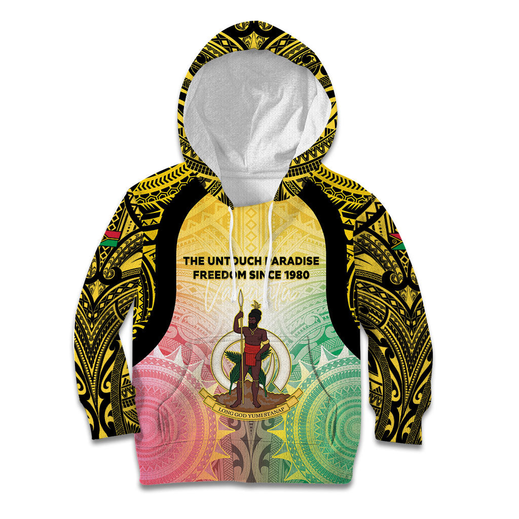 Vanuatu Independence Day Kid Hoodie The Untouched Paradise