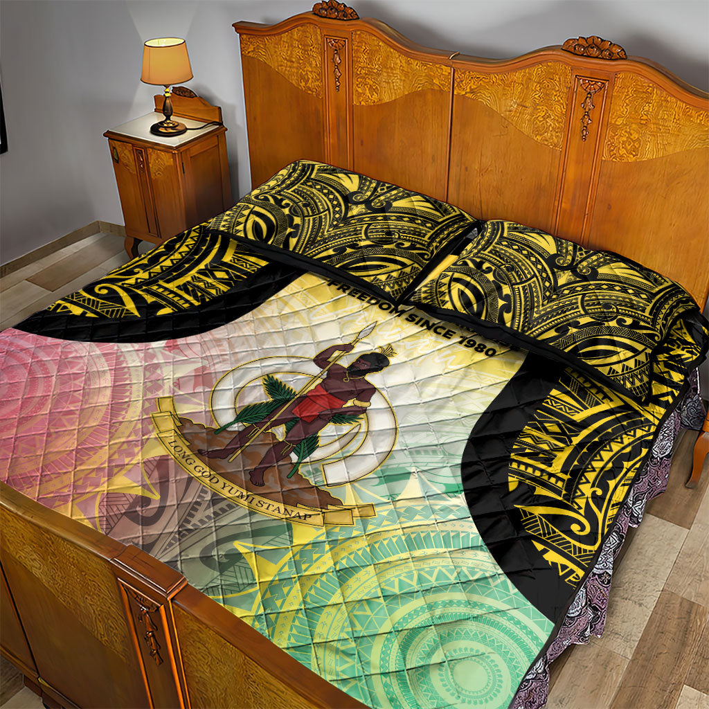 Vanuatu Independence Day Quilt Bed Set The Untouched Paradise