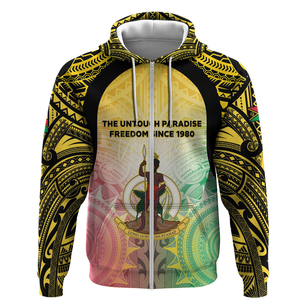 Vanuatu Independence Day Zip Hoodie The Untouched Paradise