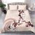 Bula Fiji Language Week Bedding Set Fijian Tapa Pattern With Tagimoucia Flower