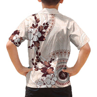 Bula Fiji Language Week Family Matching Puletasi and Hawaiian Shirt Fijian Tapa Pattern With Tagimoucia Flower LT05 - Polynesian Pride