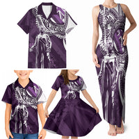 Hawaii Queen Liliuokalani Family Matching Tank Maxi Dress and Hawaiian Shirt Hawaiian Maile Lei Flag Style