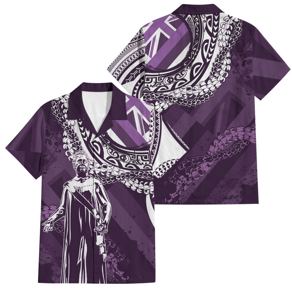 Hawaii Queen Liliuokalani Family Matching Tank Maxi Dress and Hawaiian Shirt Hawaiian Maile Lei Flag Style
