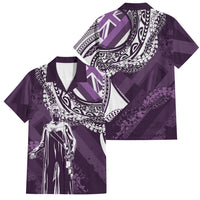 Hawaii Queen Liliuokalani Family Matching Tank Maxi Dress and Hawaiian Shirt Hawaiian Maile Lei Flag Style
