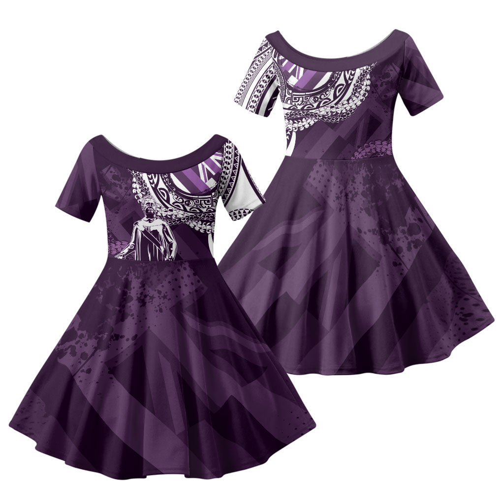Hawaii Queen Liliuokalani Family Matching Tank Maxi Dress and Hawaiian Shirt Hawaiian Maile Lei Flag Style