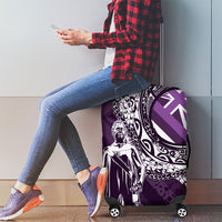 Hawaii Queen Liliuokalani Luggage Cover Hawaiian Maile Lei Flag Style LT05 - Polynesian Pride