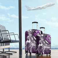 Hawaii Queen Liliuokalani Luggage Cover Hawaiian Maile Lei Flag Style LT05 - Polynesian Pride