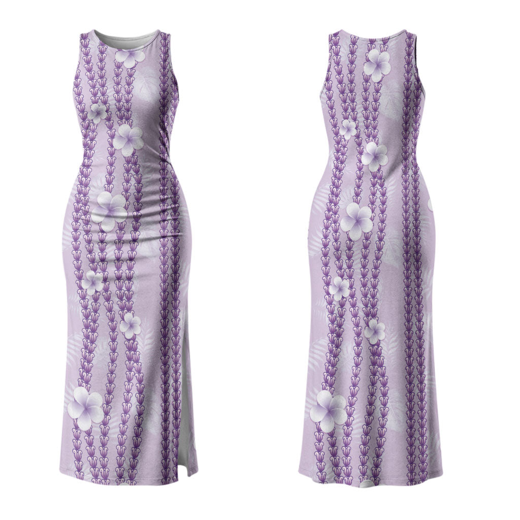 Hawaii Queen Liliuokalani Couples Matching Tank Maxi Dress and Hawaiian Shirt Lavender Lei Pua Kalaunu