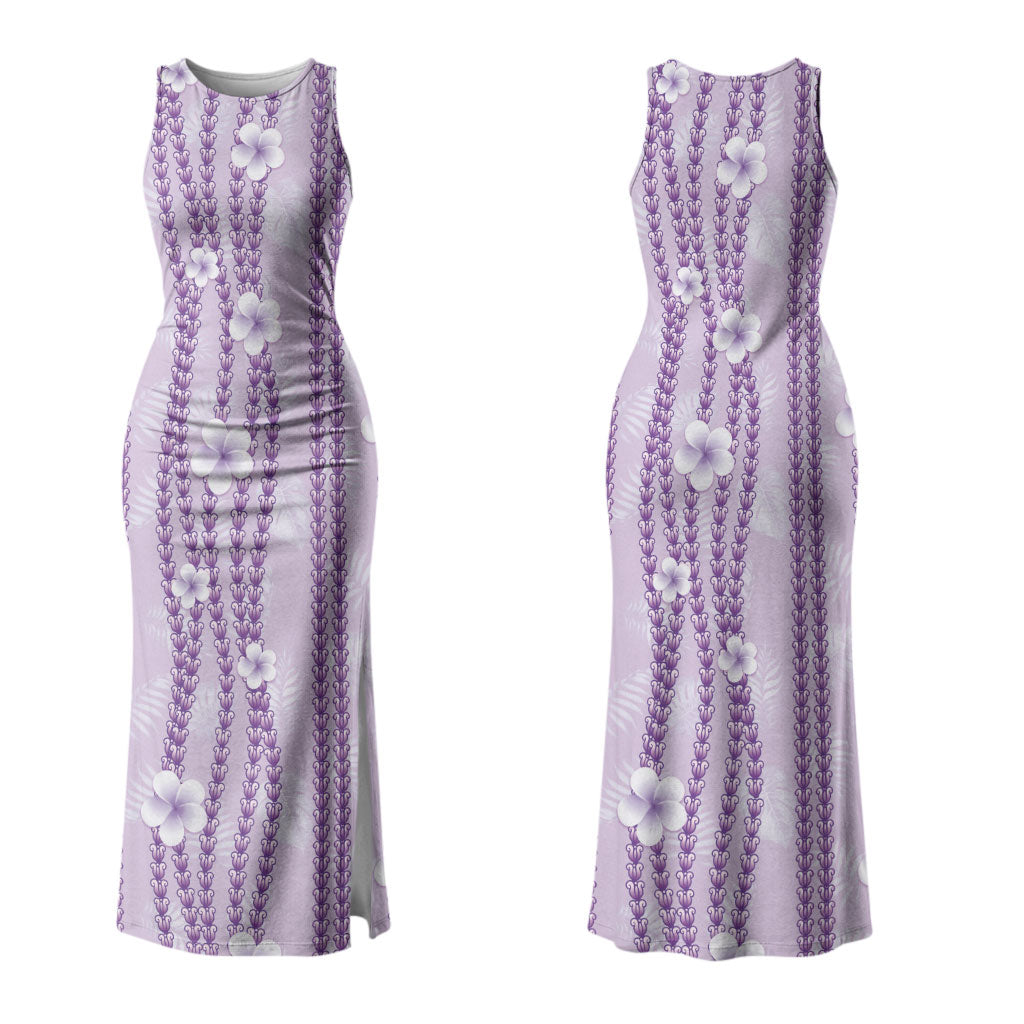Hawaii Queen Liliuokalani Family Matching Tank Maxi Dress and Hawaiian Shirt Lavender Lei Pua Kalaunu