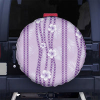 Hawaii Queen Liliuokalani Spare Tire Cover Lavender Lei Pua Kalaunu LT05 No hole Lavender - Polynesian Pride