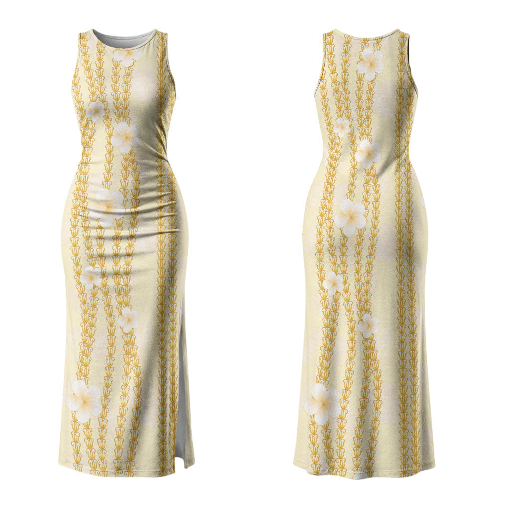 Hawaii Queen Liliuokalani Couples Matching Tank Maxi Dress and Hawaiian Shirt Gold Lei Pua Kalaunu