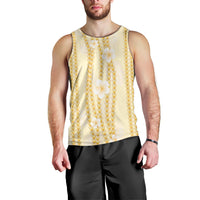 Hawaii Queen Liliuokalani Men Tank Top Gold Lei Pua Kalaunu LT05 - Polynesian Pride
