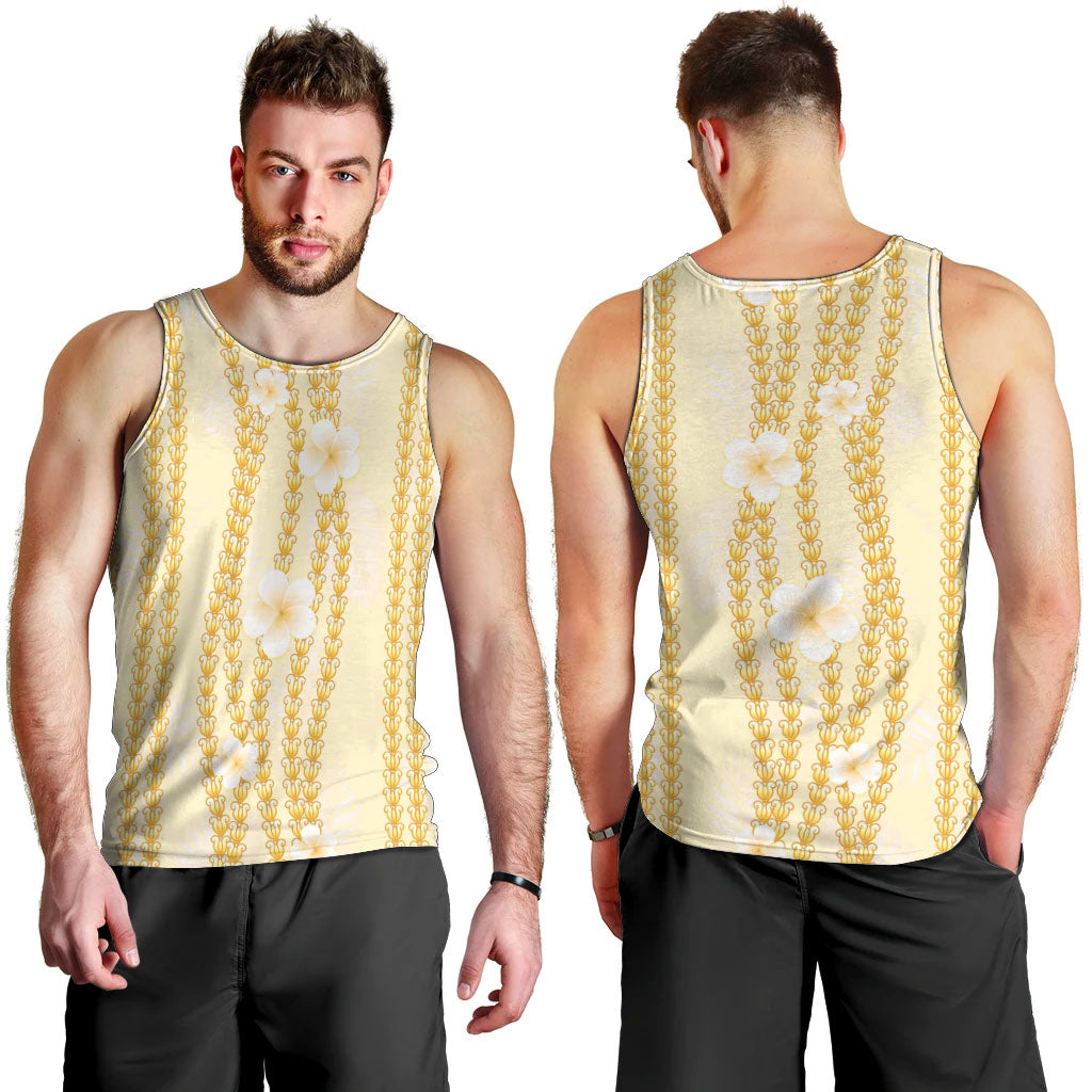 Hawaii Queen Liliuokalani Men Tank Top Gold Lei Pua Kalaunu LT05 - Polynesian Pride