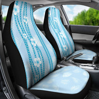 Hawaii Queen Liliuokalani Car Seat Cover Blue Lei Pua Kalaunu LT05 - Polynesian Pride