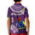 Personalized Cook Islands Rarotonga Kid Polo Shirt Coat Of Arms Plumeria Polynesian Turtle LT05 - Polynesian Pride