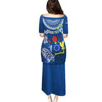 Personalized Cook Islands Pukapuka Puletasi Coat Of Arms Plumeria Polynesian Turtle LT05 - Polynesian Pride